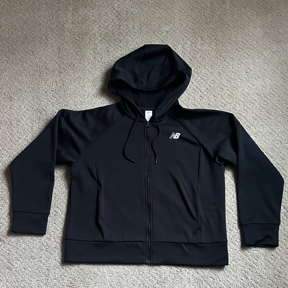New Balance NB Heat Fleece-Lined Full Zip Hoodie, M